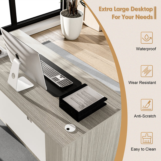 66.93" Office Executive Desk