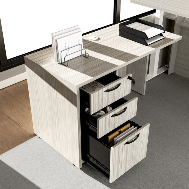 Height Adjustable L-Shaped Standing Desk