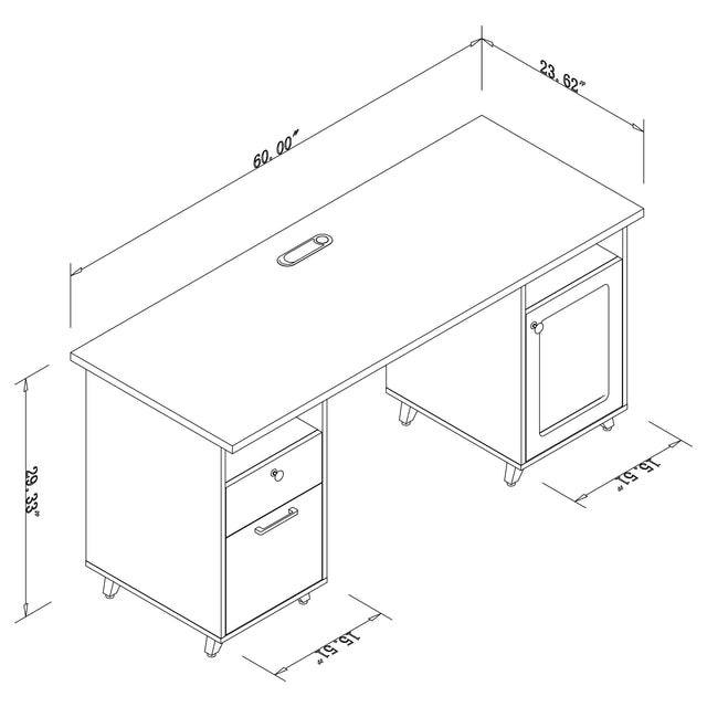 60'' W Rectangle Executive Desk