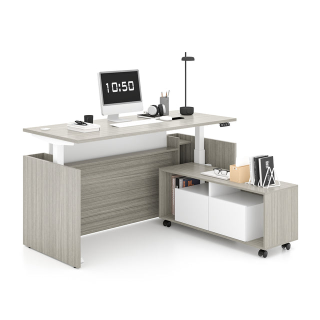 L Shaped Adjustable Executive Desk