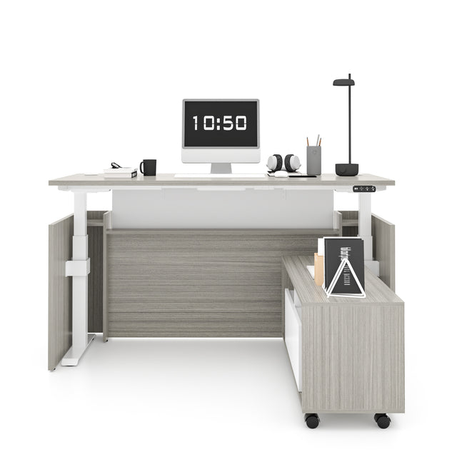 L Shaped Adjustable Executive Desk