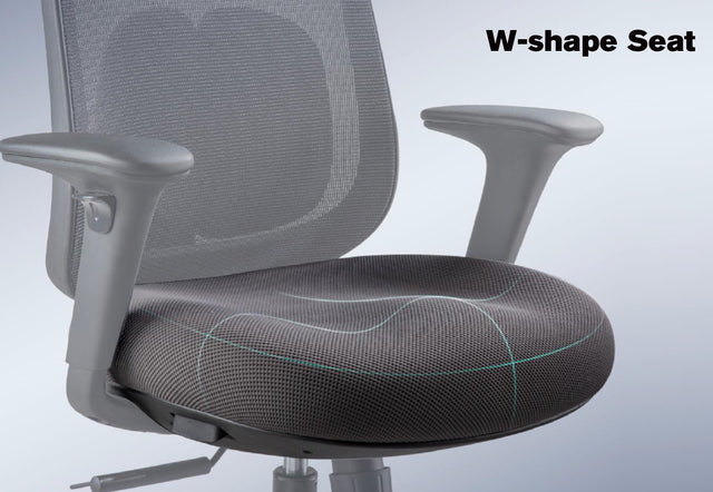 Byron Ergonomic Mesh Office Chair with Lumbar Support, Adjustable Headrest, Armrest, Seat Depth and Tilt