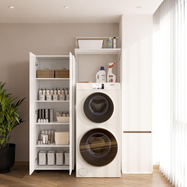 70"Garage Storage Cabinet with 2 Adjustable Shelves,Tool Cabinet for Home Office Kitchen Pantry