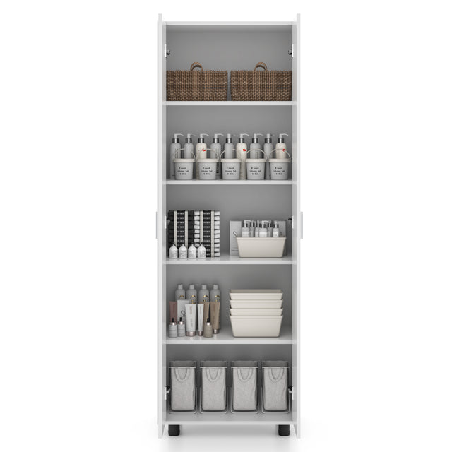 70"Garage Storage Cabinet with 2 Adjustable Shelves,Tool Cabinet for Home Office Kitchen Pantry