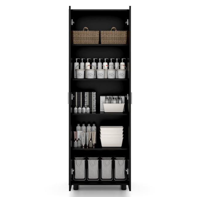 70"Garage Storage Cabinet with 2 Adjustable Shelves,Tool Cabinet for Home Office Kitchen Pantry